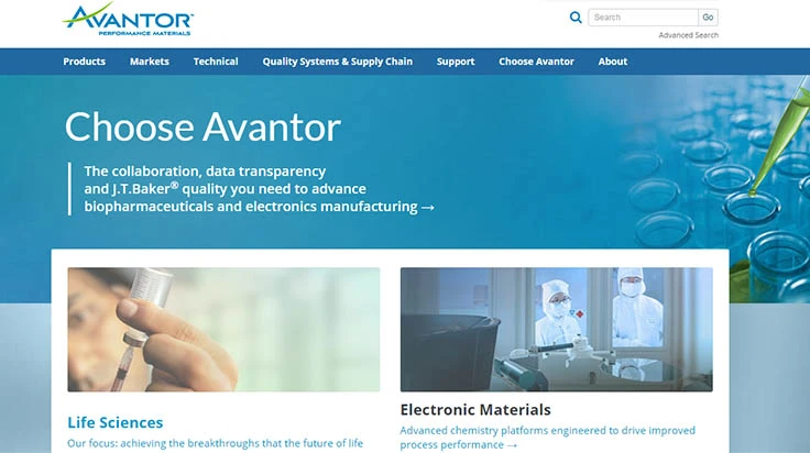 Avantor Performance Materials, Nusil Technology merge