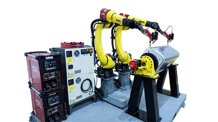 FANUC Dual ARC Mate 120iD laser seam tracking