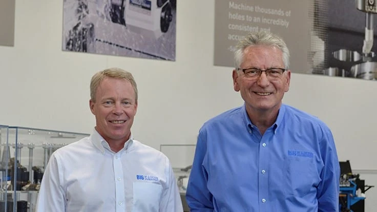 (Left) Jack Burley to president/COO as of January 1, 2021. (Right) Chris Kaiser, BIG KAISER President and CEO of 30 years, will take on the role of Executive Advisor.