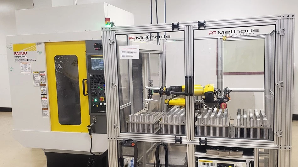 RoboDrill automation cell from Methods Machine Tools Inc.