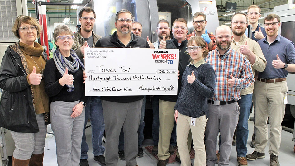 Employees from Star Cutter’s Tawas Tool location showcase their Going Pro funding.