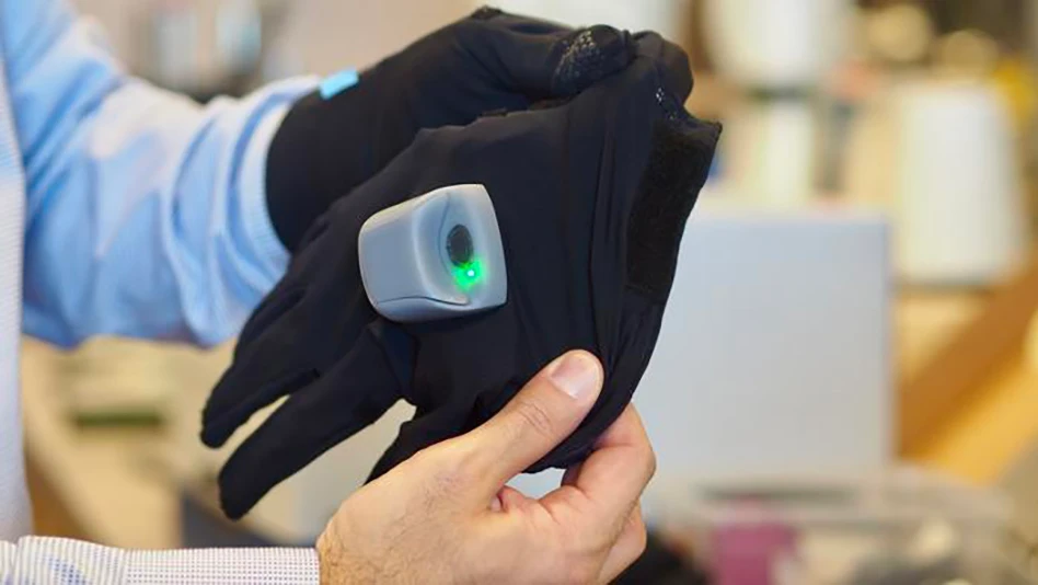 The glove is wireless, stretchy and can be easily washed after removing the battery