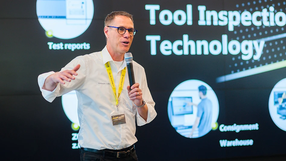 ZOLLER Inc. President Alexander Zoller speaks during the company's 2023 Open House and Technology Days. This year's event will take place June 12 and 13.