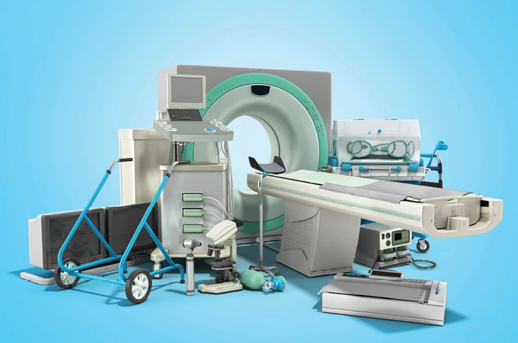 collage of medical equipment