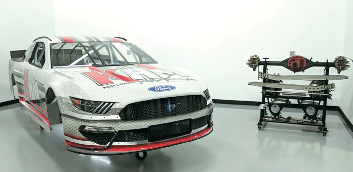 KAM engineers have selected a handful of parts on NASCAR vehicles – control arms, differential components, brake components – that could be additively manufactured.